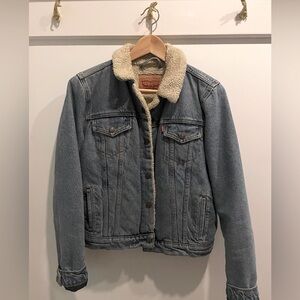 Levi’s sherpa jean jacket